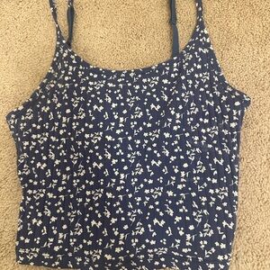 Old Navy Navy Blue Floral Camisole